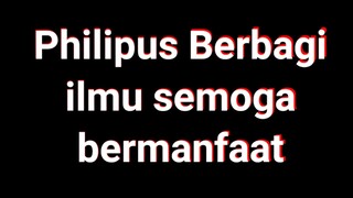 Akhirnya Philipus berbagi ilmu gratis