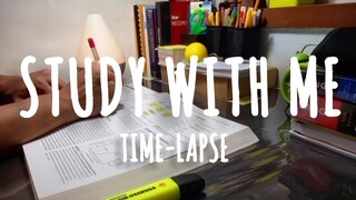 TIME-LAPSE STUDY WITH ME | Real time study 03 | Study Vlog Philippines