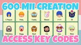 Best 600+ Mii Character Creation Access Key Codes In Miitopia (Nintendo Switch)