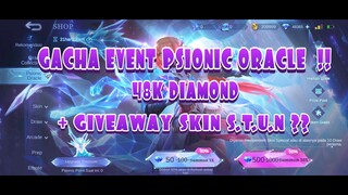 GACHA EVENT PSIONIC ORACLE MLBB !! GACHA SKIN LEGEND GUINEVERE PSION OF TOMORROW ADA KYUUBI ??