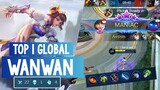 RIP Maniac + 22 Kills! Wanwan Best Build Item [ Wanwan Top 1 Global ] - Mobile Legends