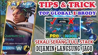 TUTORIAL BRODY TOP GLOBAL 1 COCOK UNTUK PEMULA DAN PRO PLAYER #mobilelegends #mlbb #brody