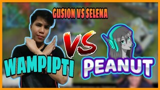 WAMPIPTI VS PEANUT (1V1 GUSION VS SELENA) | SINO MAS MALAKAS MAG ASSASSIN? | MLBB GAMEPLAY!