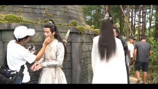 yizhan (The Untamed) Bts: behind the scene moment #1