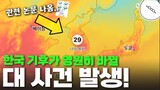 지금 한국은 폭염시작인데 전혀 안 습한 이유. 미세먼지도 사라진 이유가 밝혀졌다.