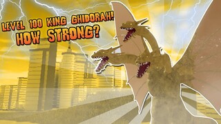 STRONGEST KING GHIDORAH!? | HOW STRONG IS LVL 100 KING GHIDORAH | Roblox Kaiju Universe