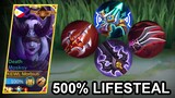 MOSKOV 500% LIFESTEAL BUILD BE LIKE! UNKILLABLE!