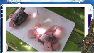 【Mu Yu】Watching the grilled fish tutorial live, such a big and white grilled fish🤤Host, please stop 