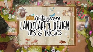 COTTAGECORE LANDSCAPE/DESIGN TIPS & TRICKS // ANIMAL CROSSING NEW HORIZONS