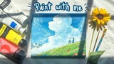 Paint with me! Painting Studio Ghibli Scenes ☁️ | HOWL'S MOVING CASTLE