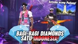 BAGI-BAGI DIAMONDS SATU INDONESIA! VERSI ORANG PADANG! #games #freefire #diamondsff