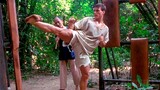 He makes his legs stronger than wood | Kickboxer | CLIP