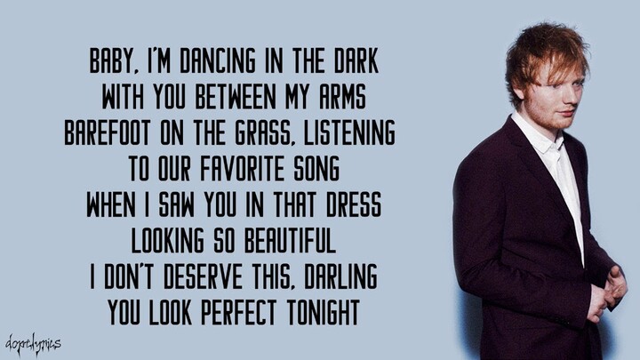 Perfect - Ed Sheeran (Lyrics)