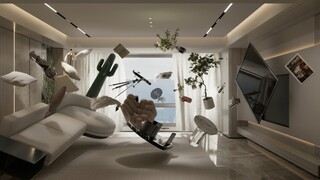 D5 indoor walkthrough animation rendering, keyframe