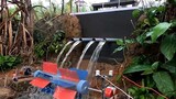 The uncle built his own hydroelectric generator to discharge floods and generate electricity, so the