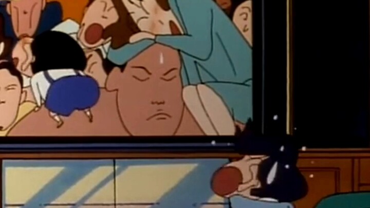 "Crayon Shin-chan" Shin-chan và gia đình xem trận đấu vật sumo