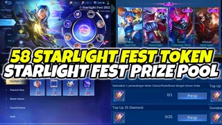 BOCORAN 58 TOKEN STARLIGHT FEST 2022 & PRIZE POLL NYA ADA SKIN COLLECTOR NANA‼️ AUTO GACHA GAK NIH?!