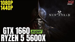 New World | Ryzen 5 5600x + GTX 1660 Super | 1080p, 1440p benchmarks!