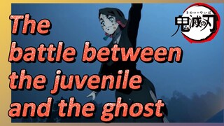 The battle between the juvenile and the ghost