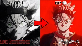 Asta Transformation OP1 to OP13||Black Clover||Timeskip