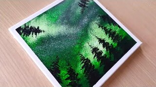 KING ART  N  2  ACRYLIC  FOREST PAINTING STEP BY STEP  N  39