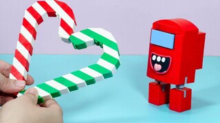 LEGO CANDY CANES ทำอย่างไร เลโก้ในชีวิตจริง/ DIY Stop Motion Cooking & ASMR