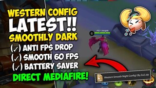 Latest! ML Config Smooth Dark Western! Super Lite Western Map - Anti Lag 60 Fps - Mobile Legends