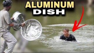 ALUMINUM DISH "PUBLIC PRANK" | Subrang gulat nila