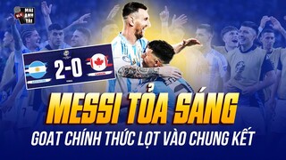 ARGENTINA 2 - 0 CANADA: MESSI TỎA SÁNG RỰC RỠ, GOAT CHÍNH THỨC LỌT VÀO CHUNG KẾT COPA AMERICA 2024