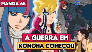 INVASÃO A KONOHA COMEÇOU! BORUTO E AMADO SERÃO CAPTURADOS | BORUTO MANGÁ 68