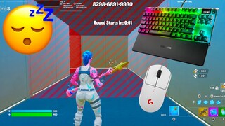 Apex Pro TKL & 360fps ASMR Chill 🤩 Piece Control 1v1🏆Satisfying Keyboard Fortnite