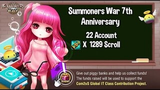 Summoners War 7th Anniversary 22 Account Reroll x 1289 Summons Part 2
