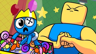 BABIES Vs GIANT PLAYER! Rainbow Friends Animation