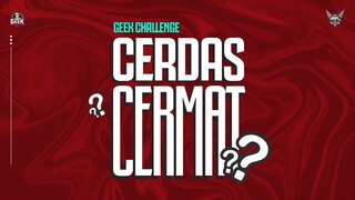 GEEK CHALLENGE CERDAS CERMAT | APAKAH PLAYER MPLS AKAN MENANG?