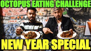 OCTOPUS EATING CHALLENGE Manipuri FEAT LOCAL GLOBAL RESTAURANT || OCTOPUS chaba hanba thuba tanaba