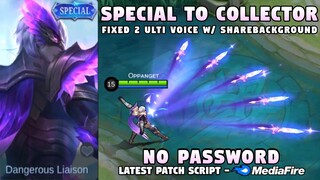 Fixed Gusion Special To Collector Skin Script No Password | 2 Ulti Voice | Gusion Night Owl | MLBB