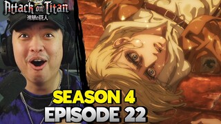 ANNIE'S RETURN?! || Attack on Titan S4 Episode 22 REACTION!