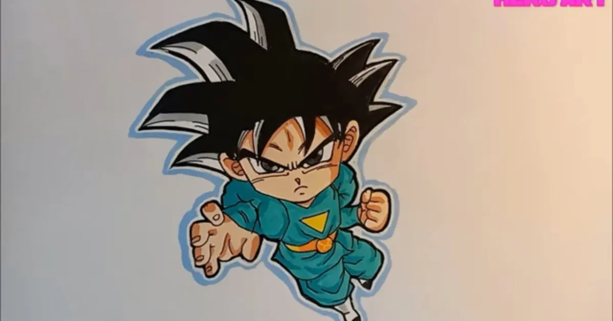 Hình Vẽ Songoku Bằng Bút Chì  Cách Vẽ Goku Dễ Nhất Thế Giới