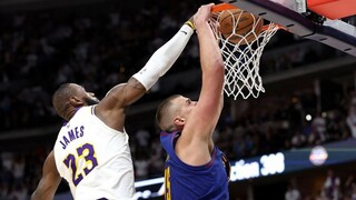 LeBron James Tried To Block Nikola Jokic, But Then This Happened