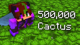 Is it Possible to Farm 500,000 Cactus in 100 Minecraft Days