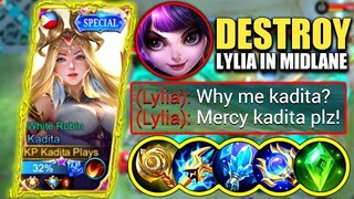 KADITA DESTROY LYLIA IN RANK GAME!! 🔥 | KADITA BEST BUILD 2022 | TOP GLOBAL KADITA GAMEPLAY