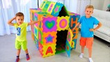 Vlad e Nikita constroem casas coloridas