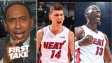 Stephen A. reacts to Tyler Herro & Bam Adebayo helped the Heat take the Game 1 dub over the 76ers
