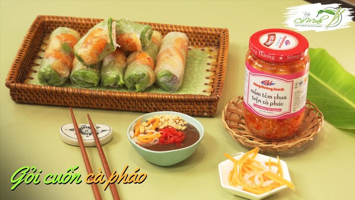 Gỏi cuốn cà pháo chua cay giòn sần sật - Spring Rolls with White Eggplant | Bếp Cô Minh Tập 279