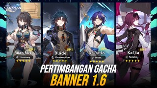 ANALISIS Ruan Mei, Kafka, Blade, & Dr. Ratio! Siapa PALING WORTH? Banner 1.6 Honkai Star Rail