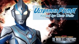 "Ultra Galaxy Fighting: The Great Conspiracy" และ "Ultraman Fuma": พากย์เสียงโดย Chris Wells