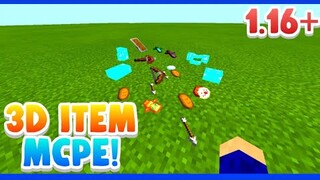 3D ITEMS ADDON FOR MCPE 1.16+