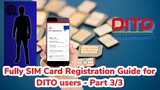 Full guide of the SIM Registration for DITO users - Part 3