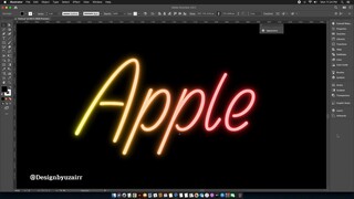 Neon text effect/ font designbyuzairr