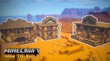 Minecraft: How to Build a Western Village (House, Bank, Saloon)